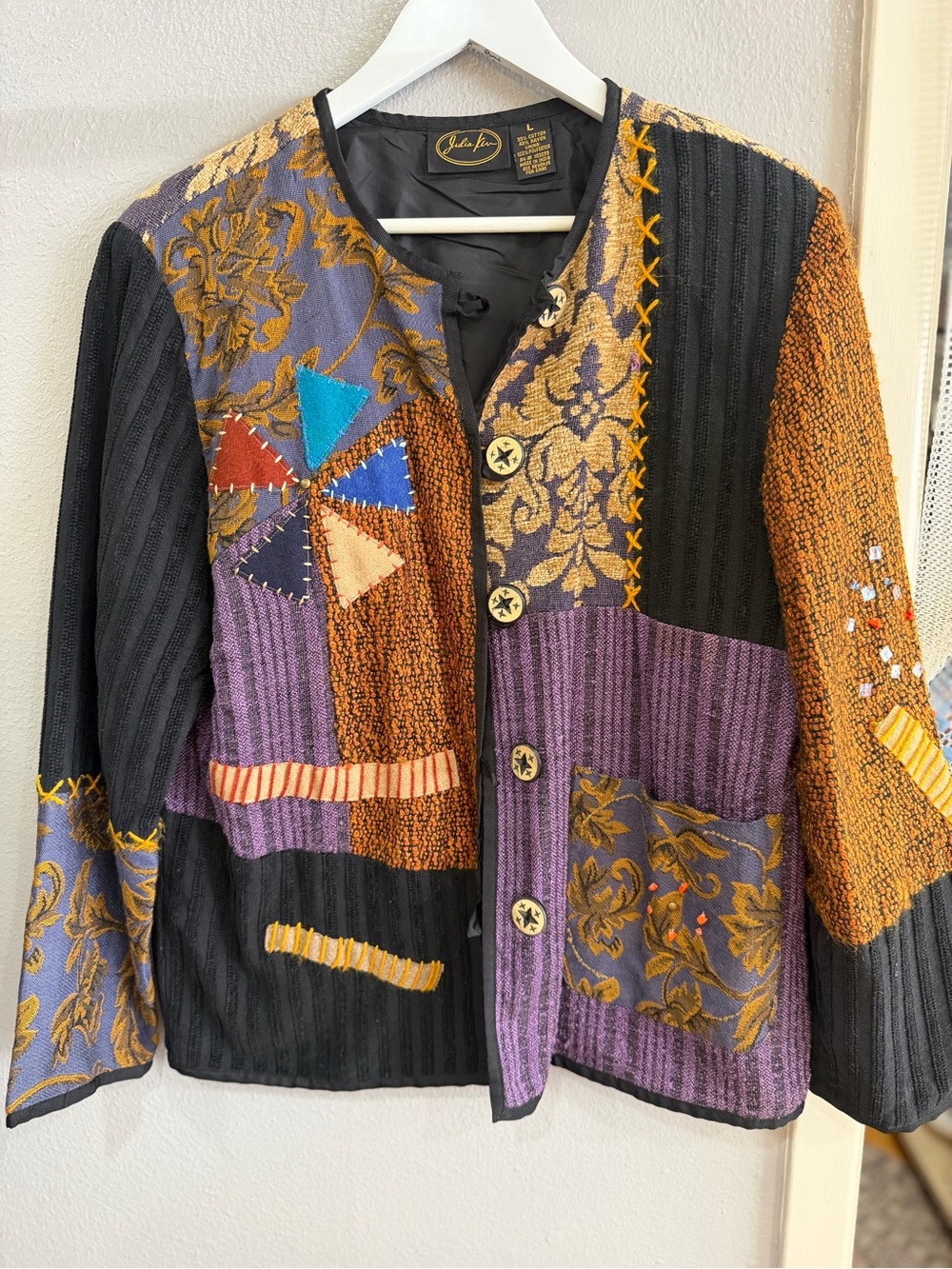 Artisan Patchwork Blazer - Purple Multi